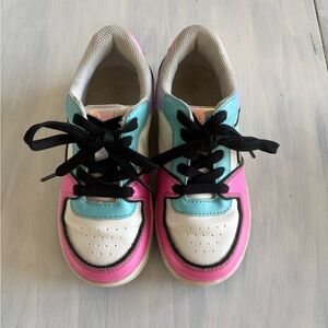 The Children's Place White, Pink & Turquoise Kids Sneakers